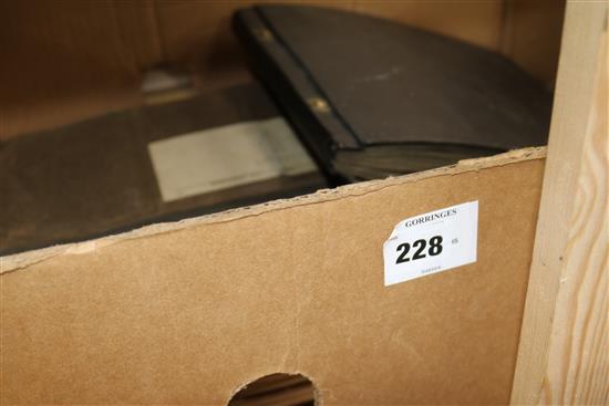 Two boxes of photographs